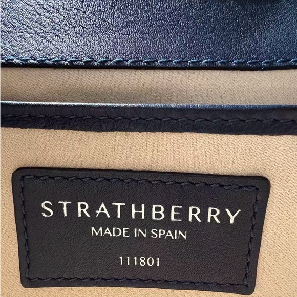 Strathberry - Nano Plaid Leather Tote - Picture 8 of 8